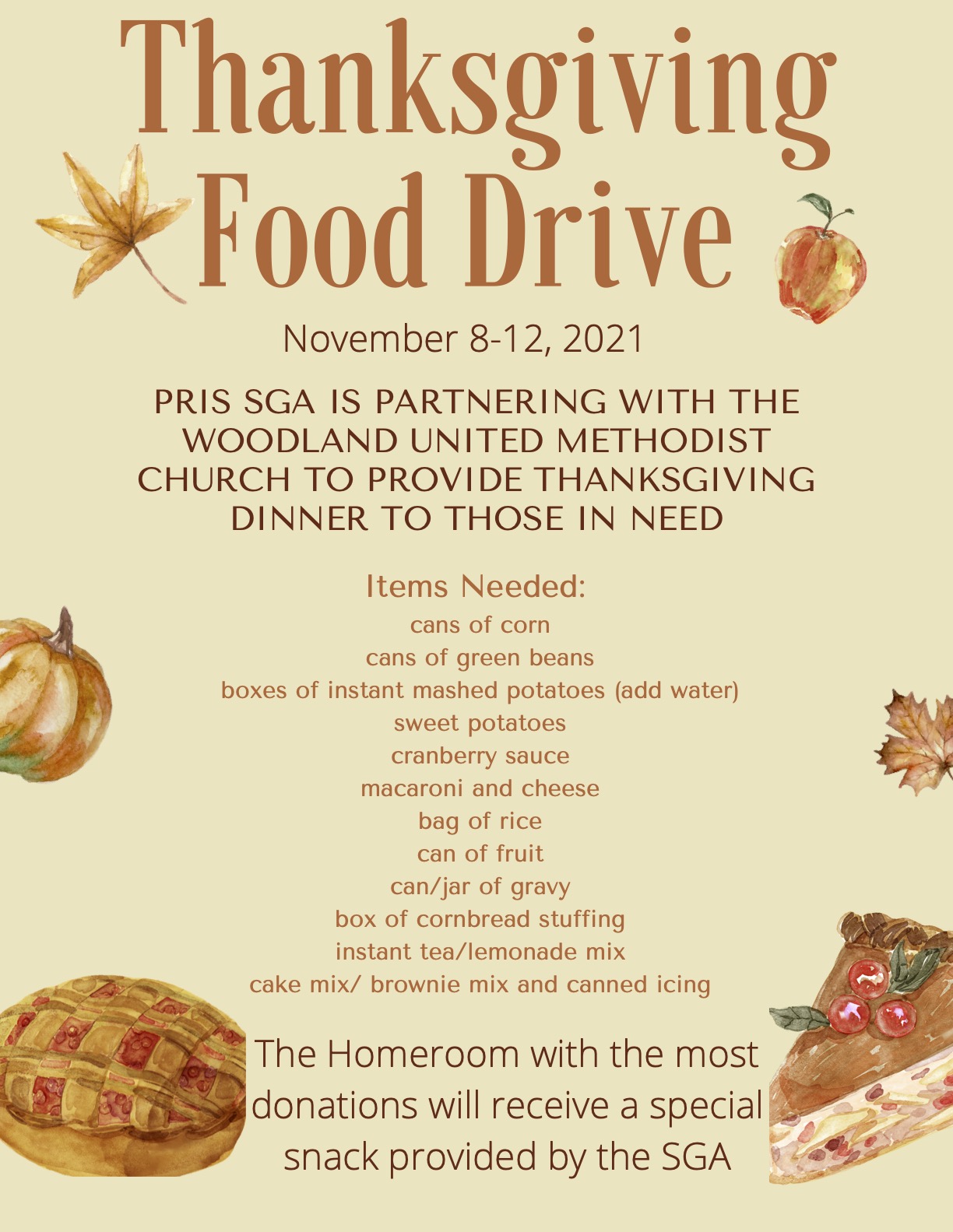 What Is A Thanksgiving Food Drive