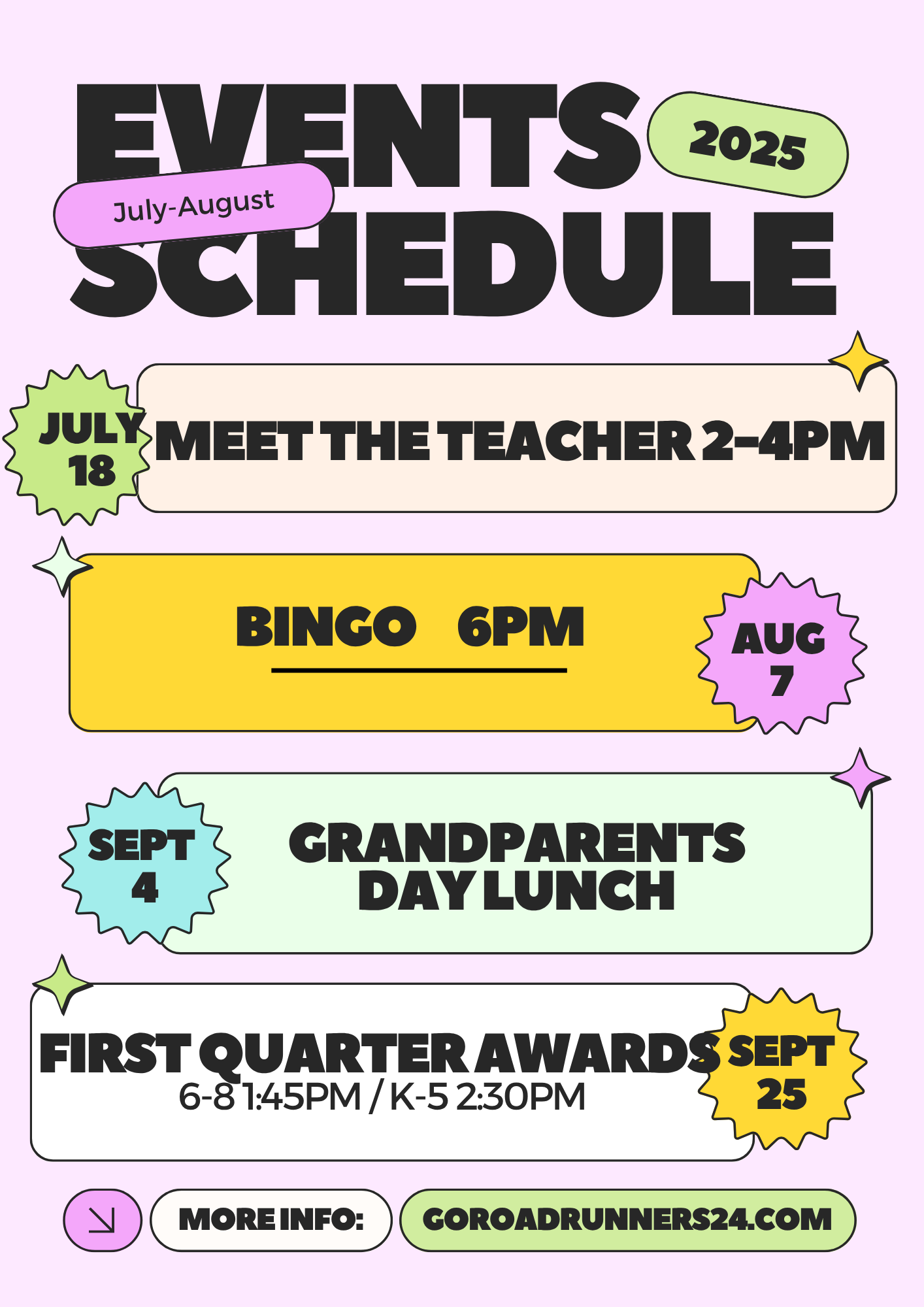 upcoming events