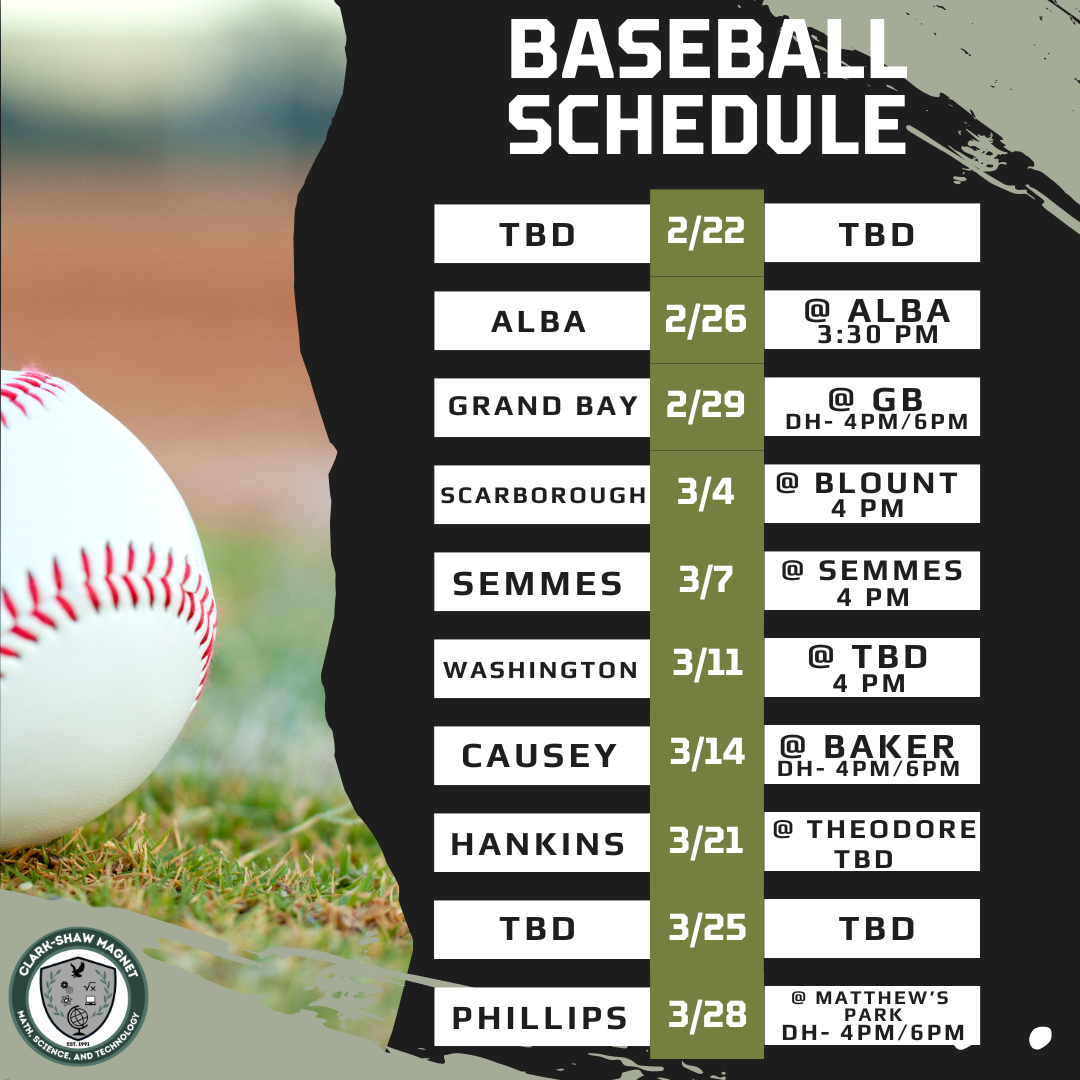 Baseball Schedule 