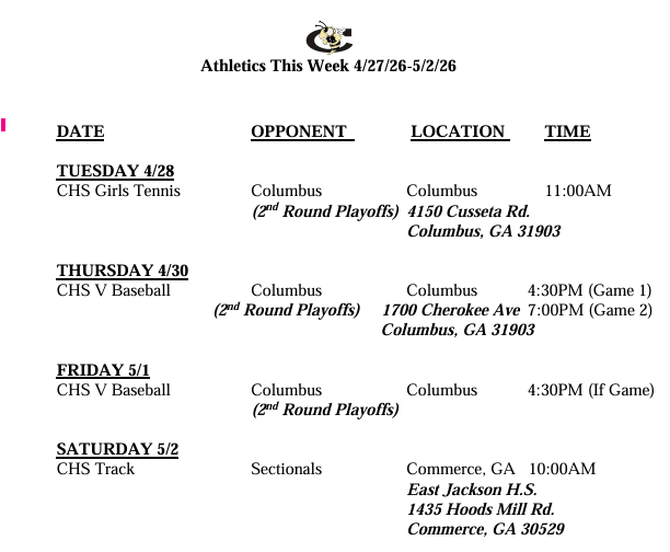 athletics