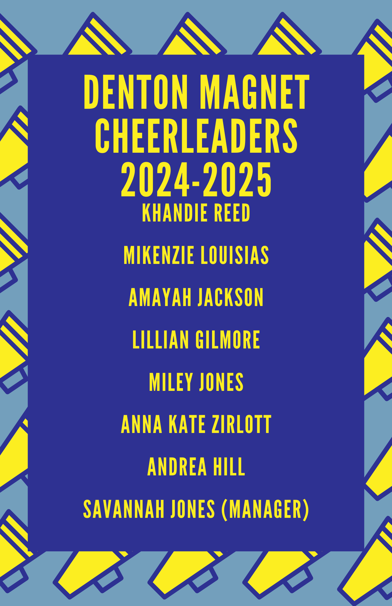 2024 - 2025 Cheer Team