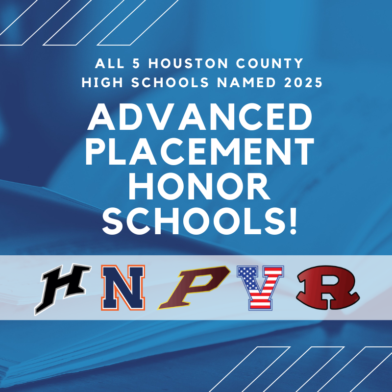 All 5 high schools were named 2025 AP Honor Schools.