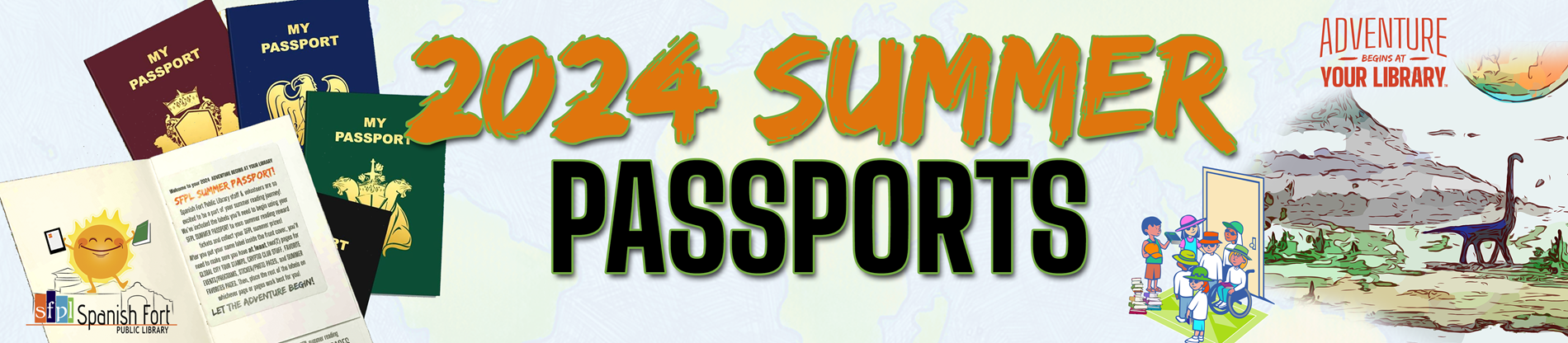 SFPL summer Passports banner image