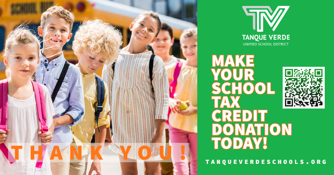 students by bus, make your tax credit donation today, thank you