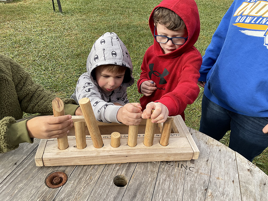 Having fun at Rolling Acres Corn Maze