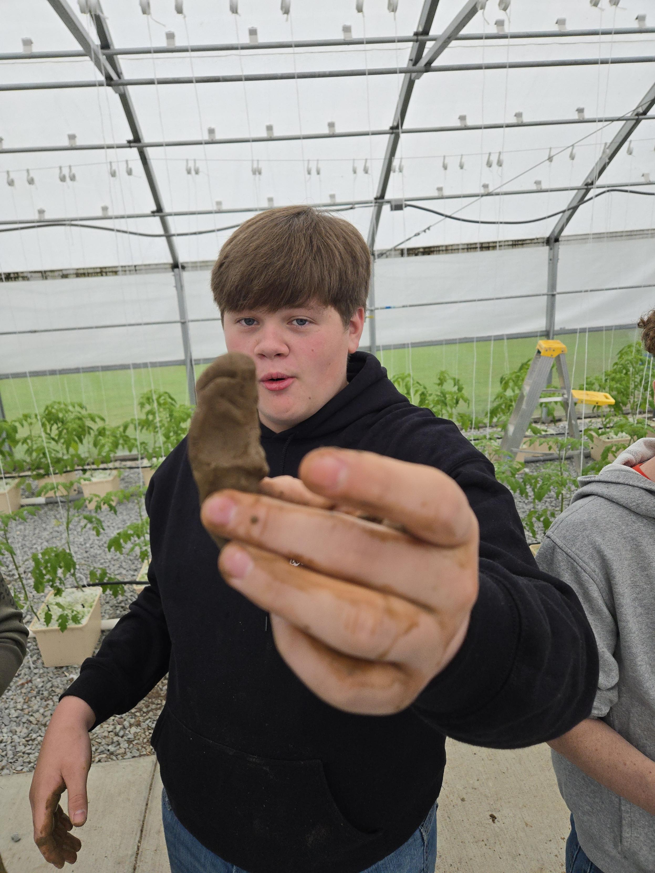 Agriscience students have been learning about soil properties and the importance of healthy soil.