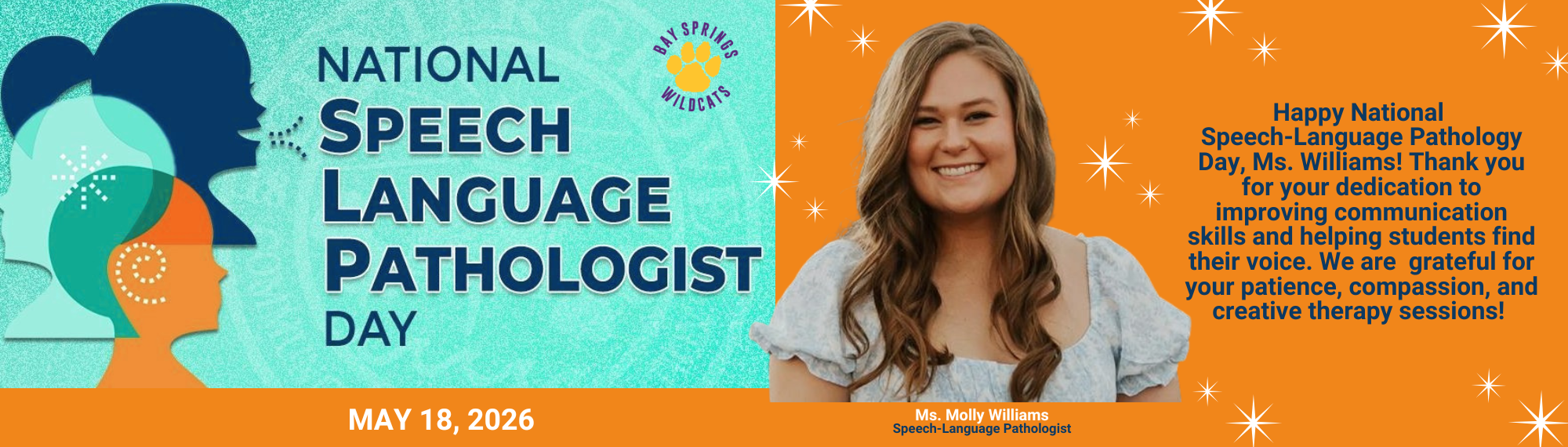 National Speech Language Pathologists Day 2026 Molly Williams