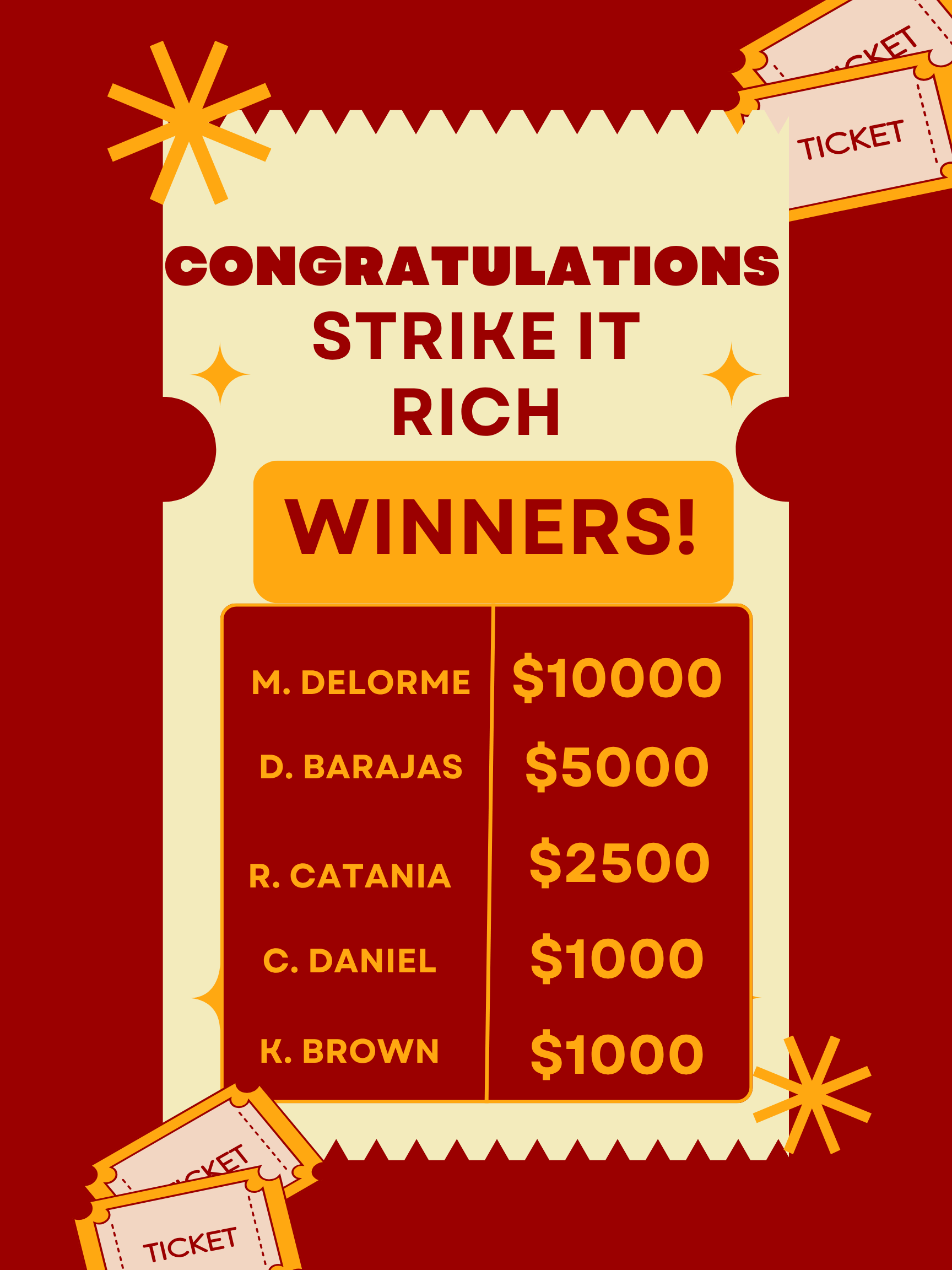 Winner Announcement Flyer