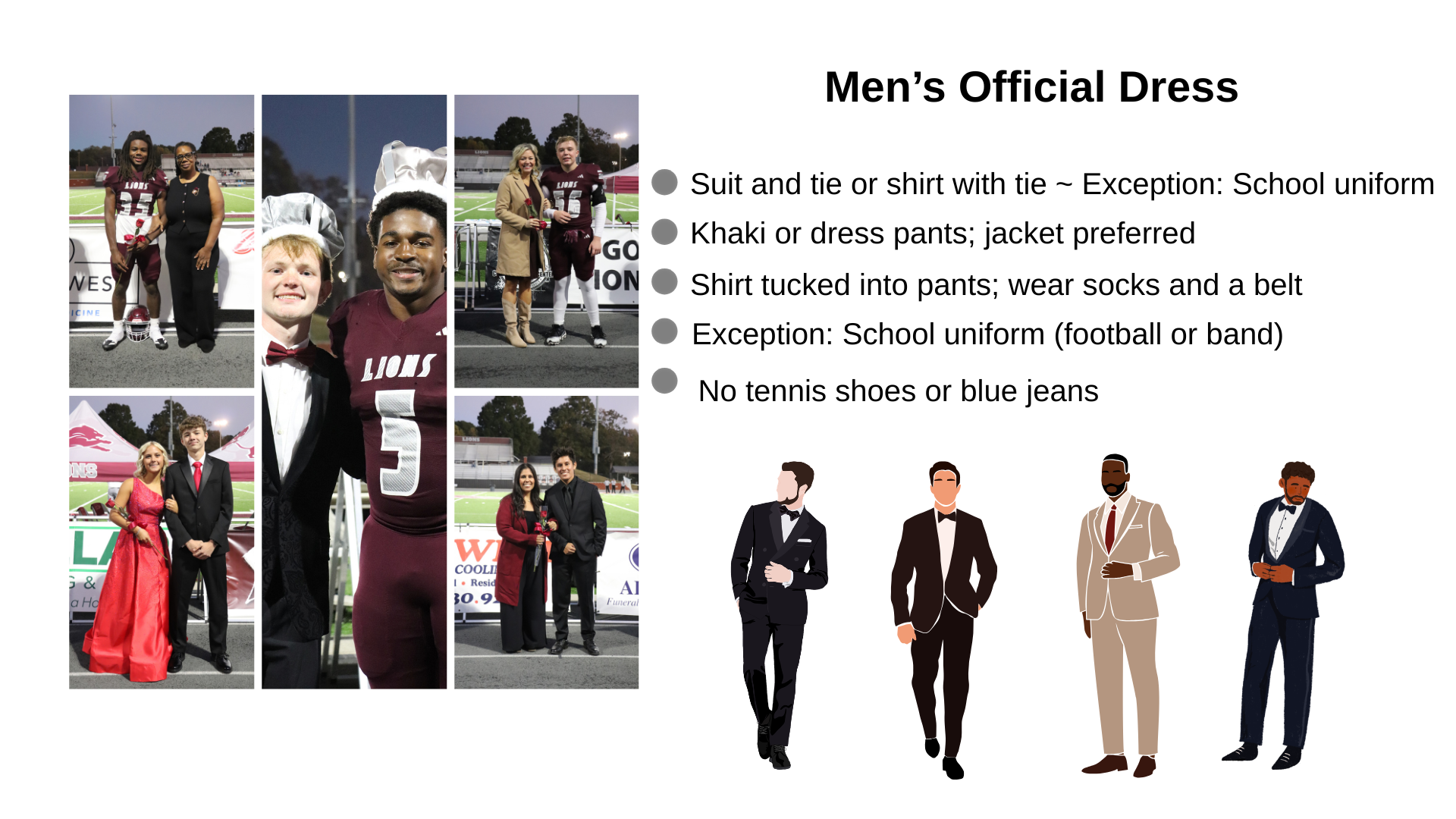 men's official dress