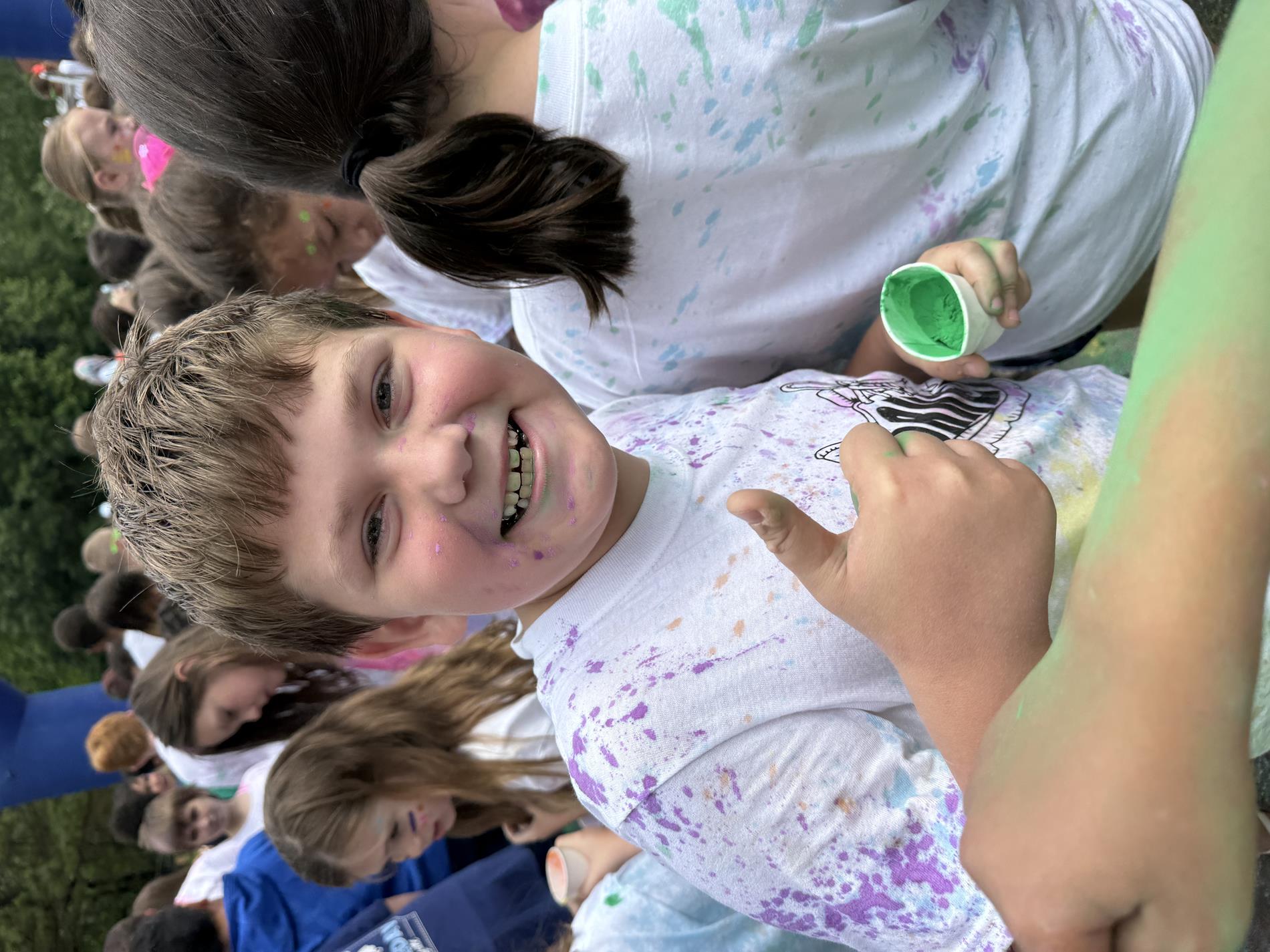 Student at color run