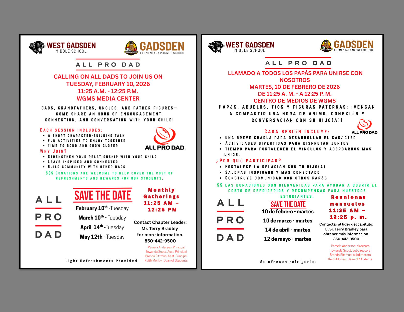 ALL PRO DADS MEETING FEBRUARY 10TH MEETING