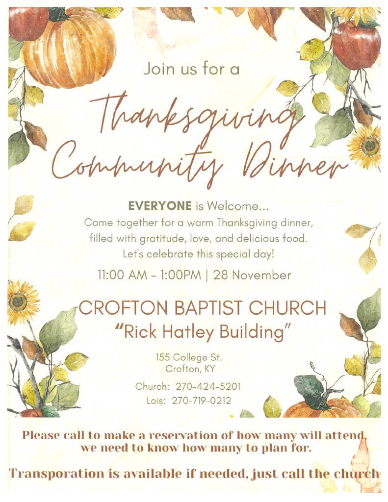 Community Thanksgiving Dinner