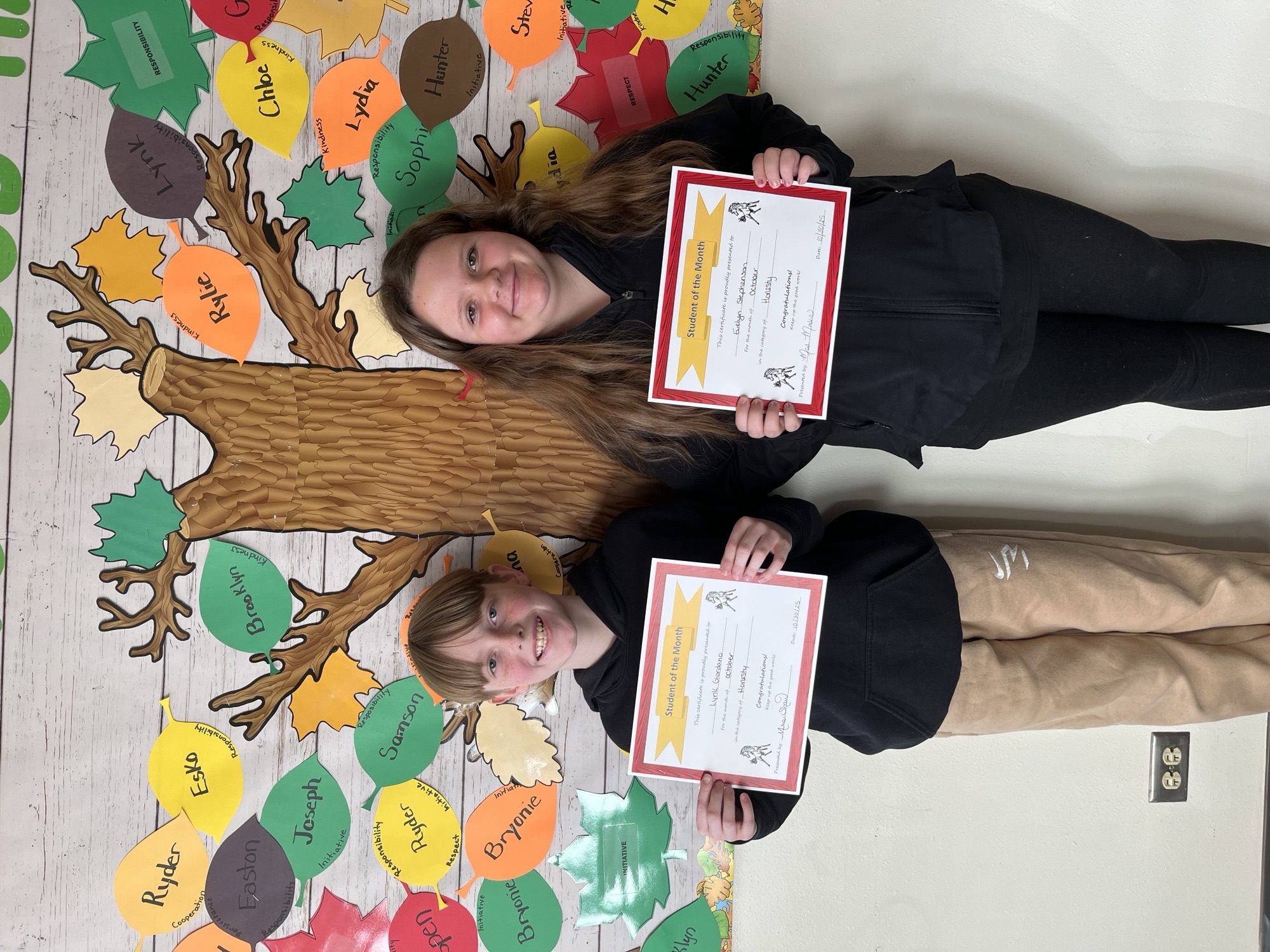 October Students of the Month