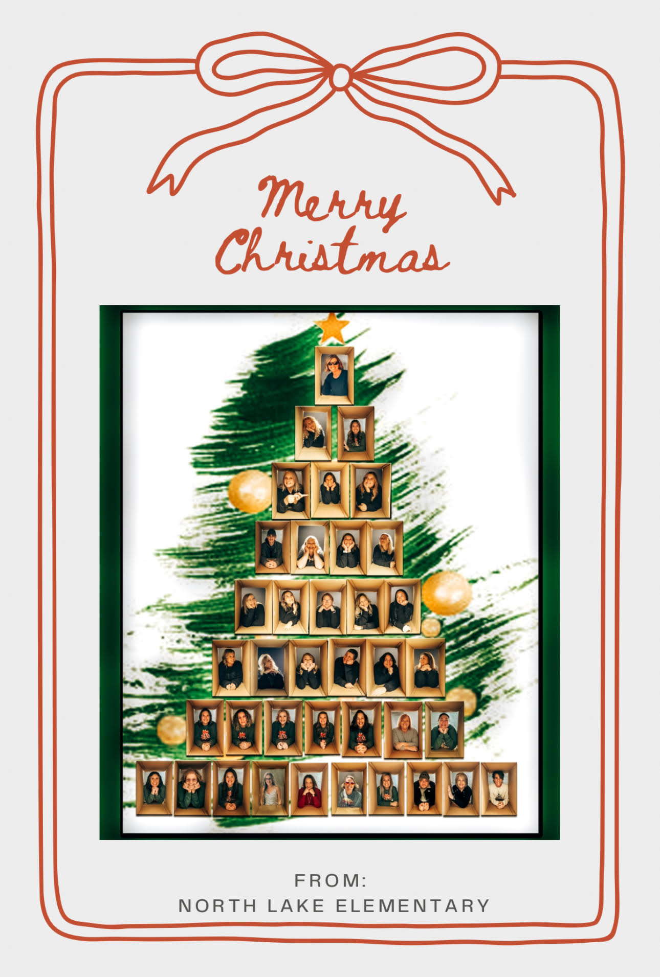 Christmas tree photo of all NL staff