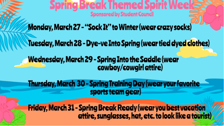 Spring Break Theme Week