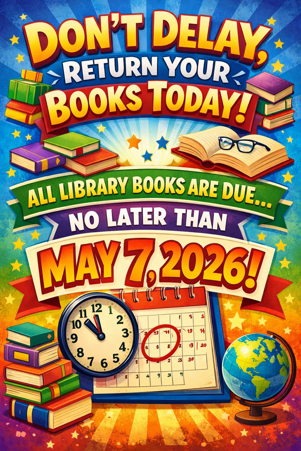 Library Books are Due!! 
