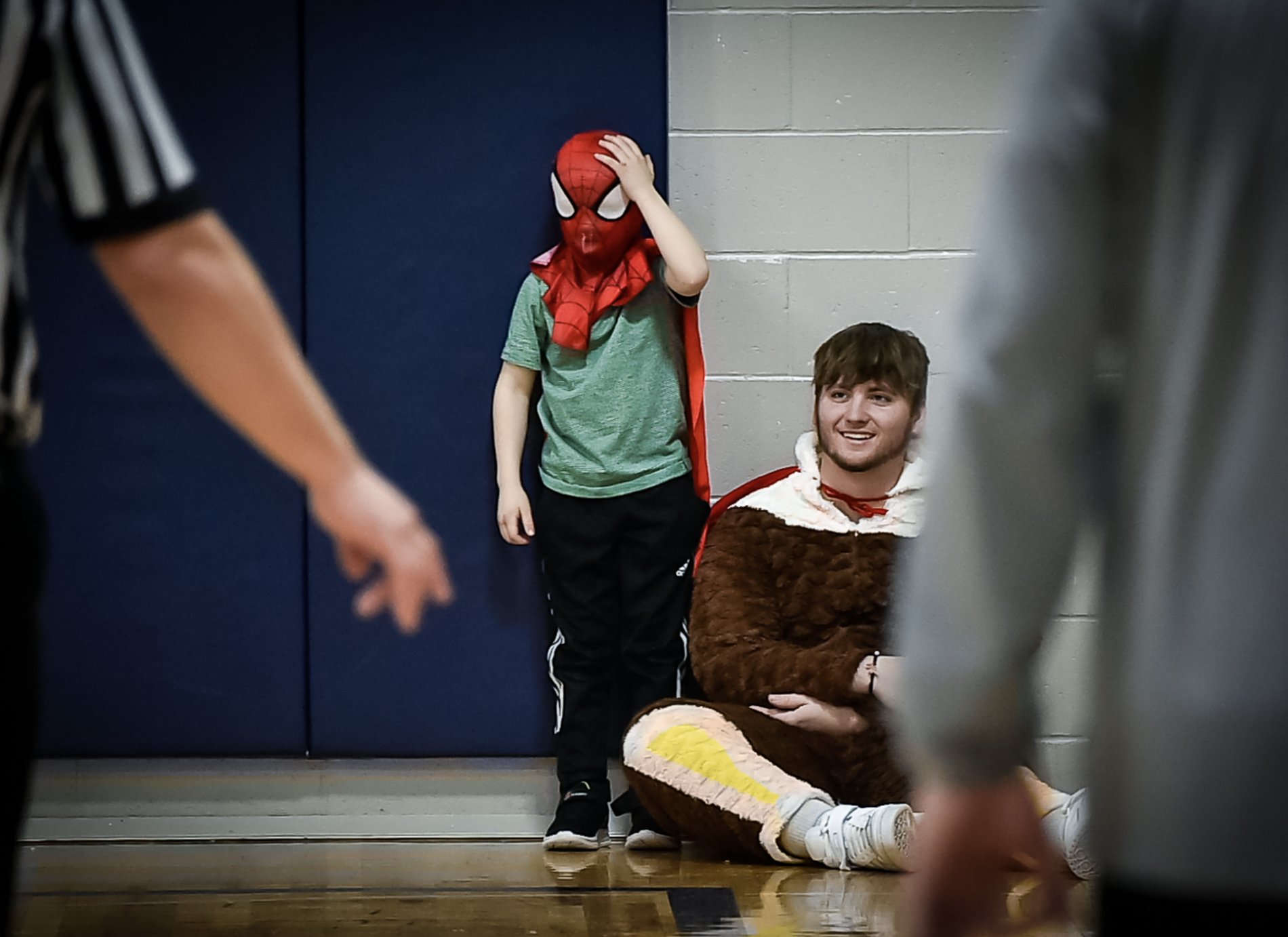 Students dressed up for theme night 