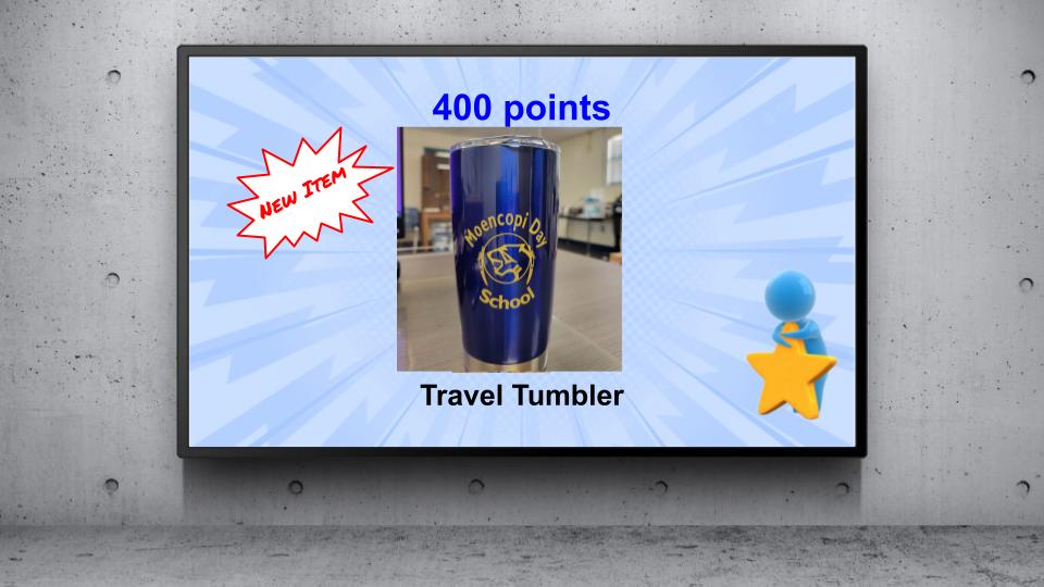 New Item- 400 points, Travel Tumbler