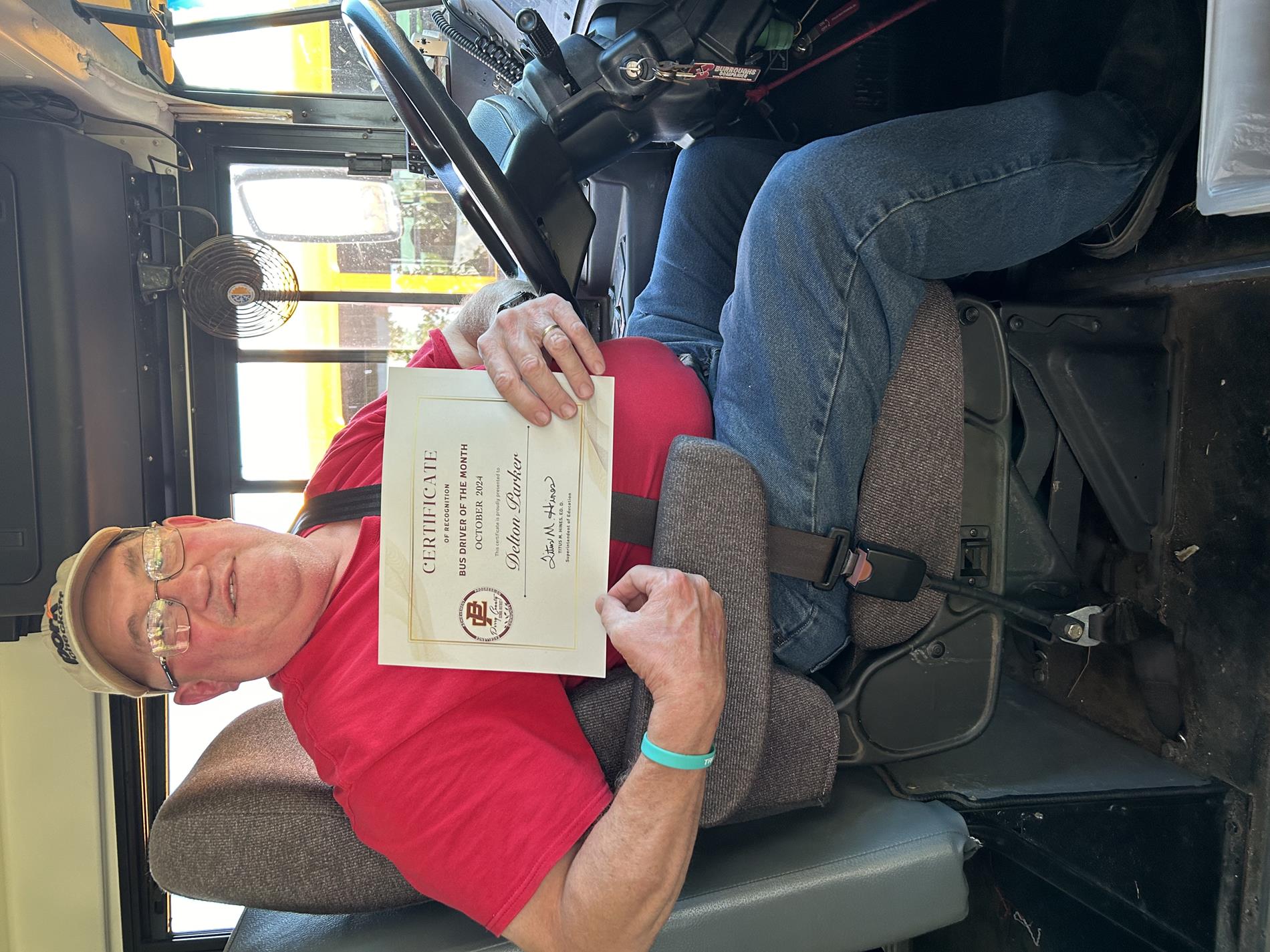 October Bus Driver of the Month