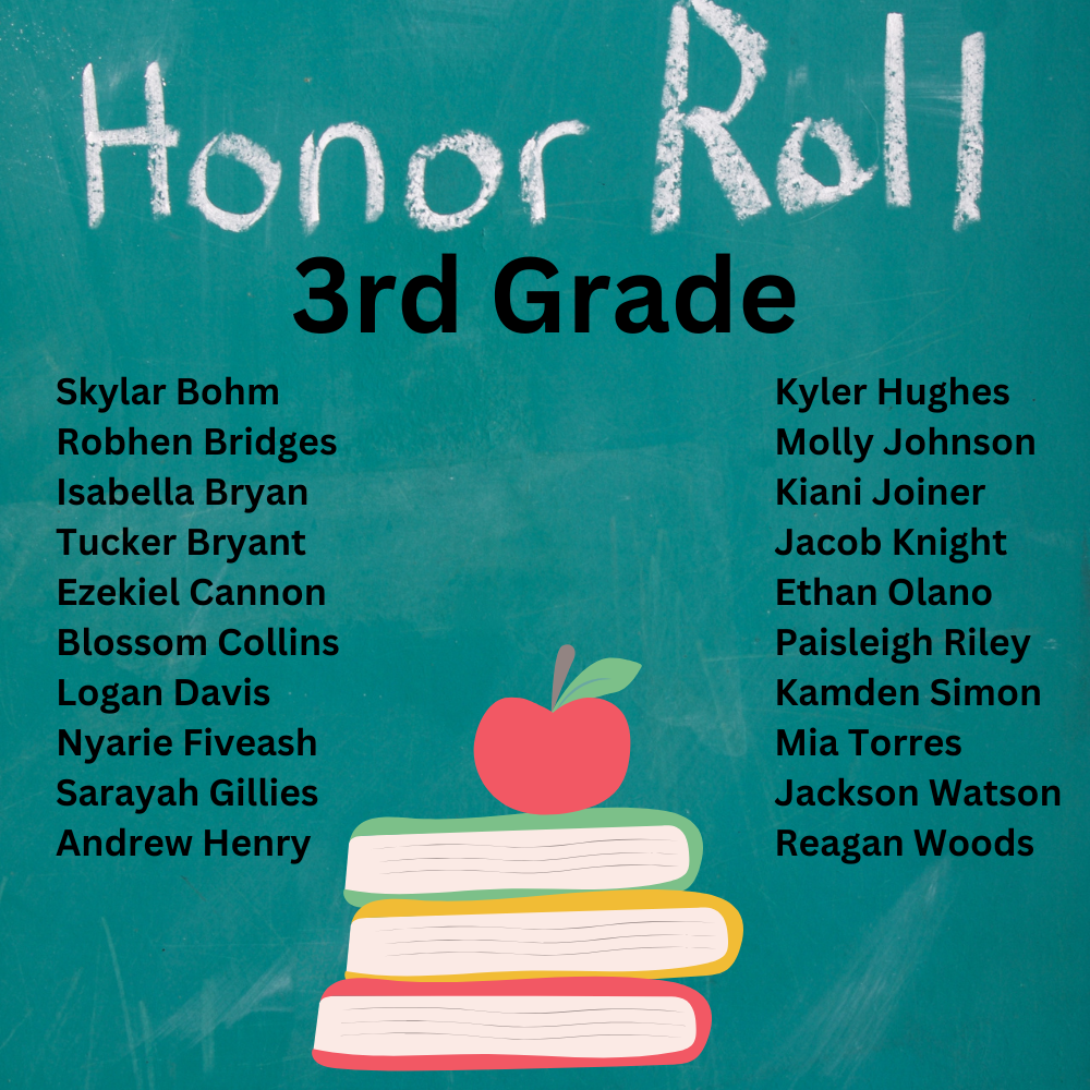 3rd Grade Honor Roll