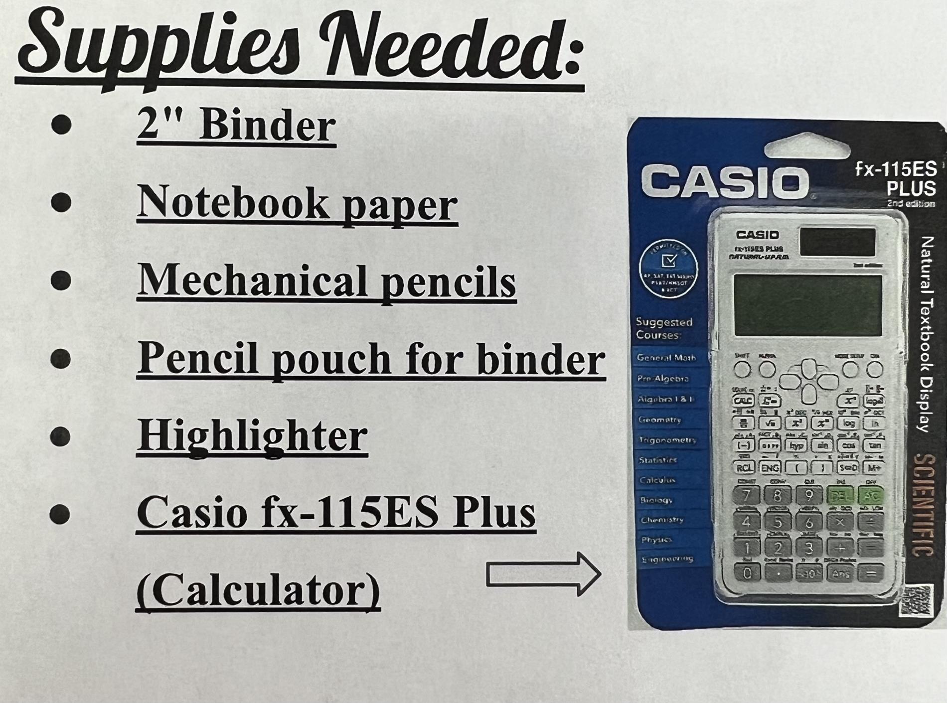 Supply List Supply List