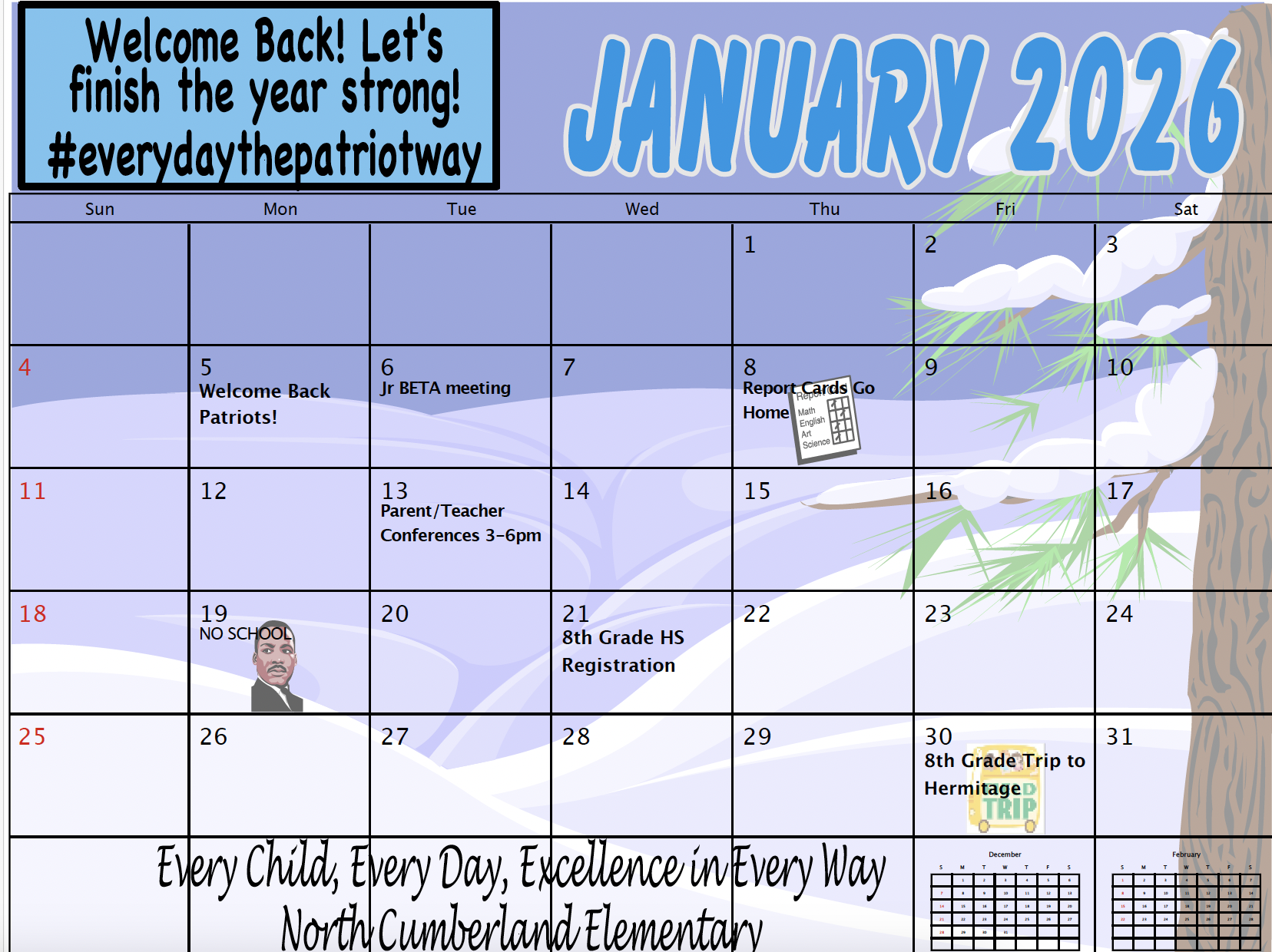 January Calendar