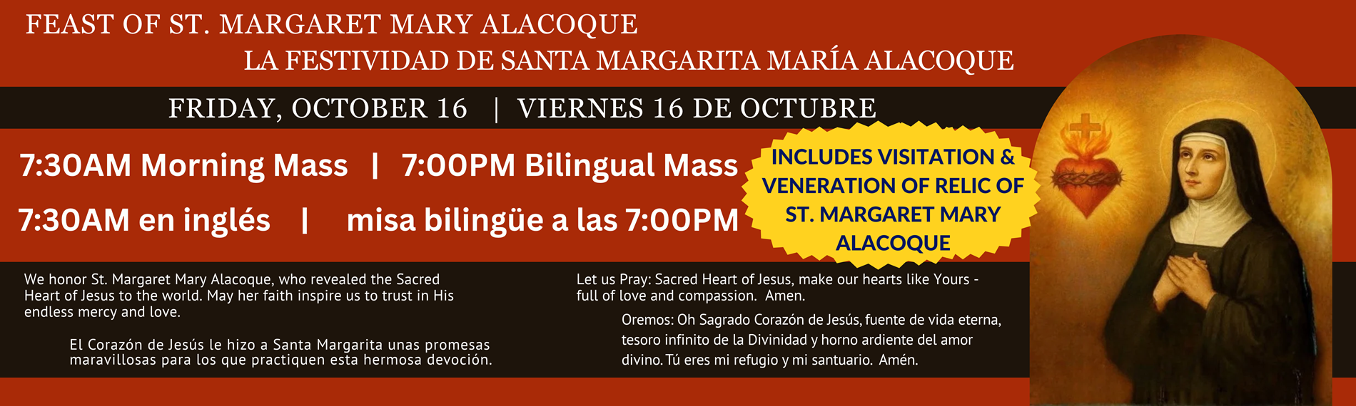 St Margaret Mary Alocoque