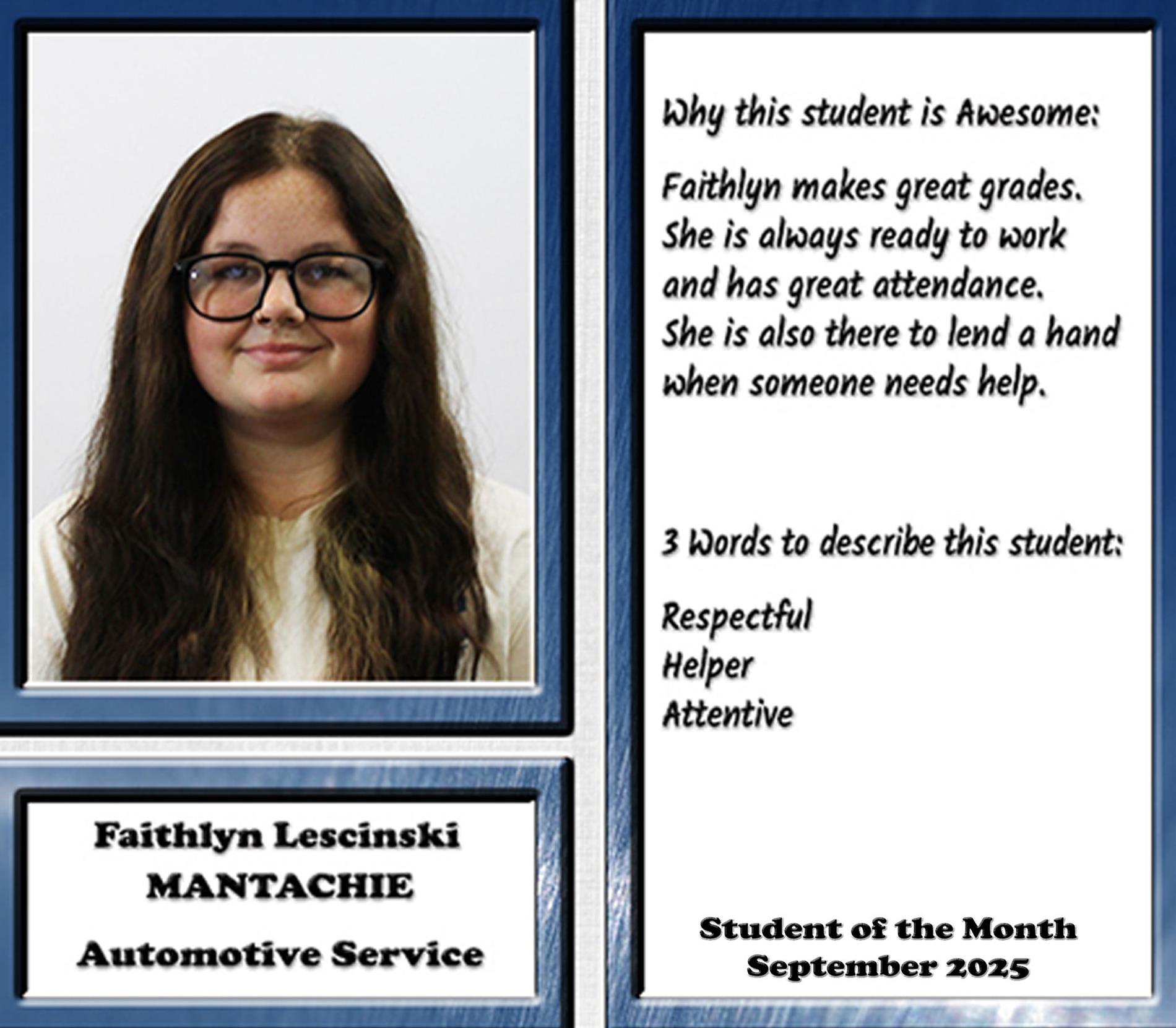 Student of the Month