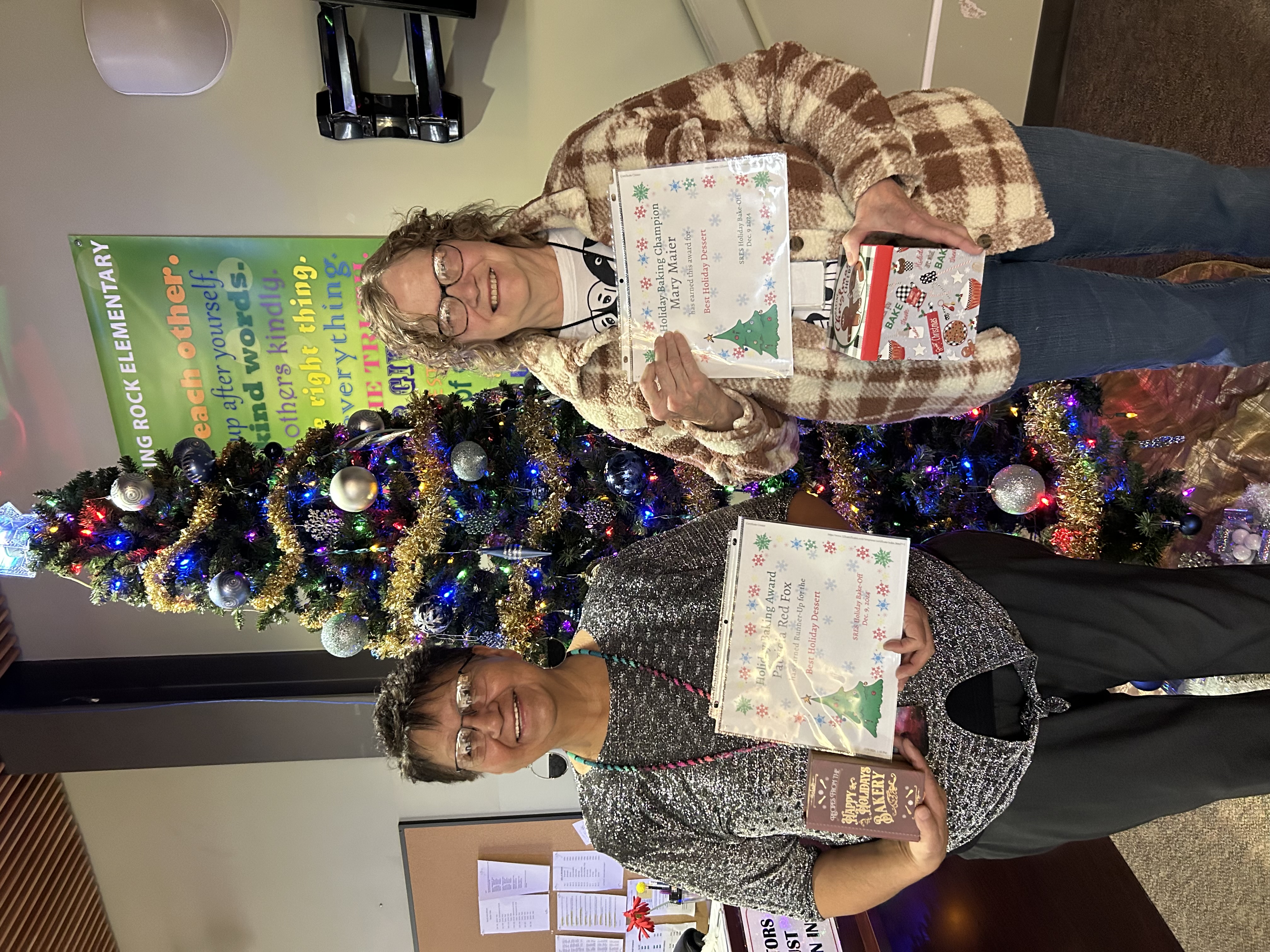 Elementary Holiday Baking Winner and Runner Up