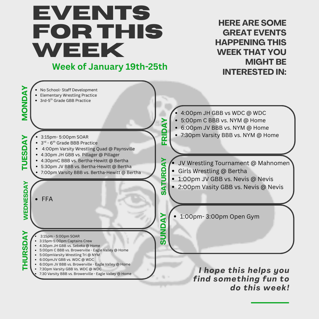 events happening this week 