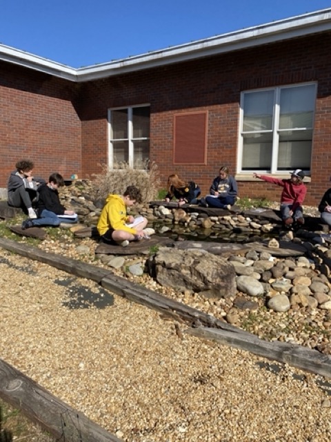 Students in the Outdoor Classroom
