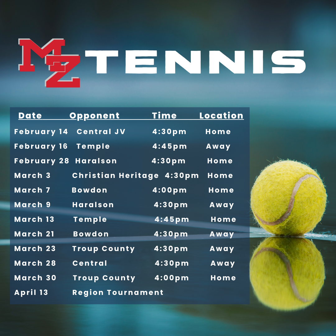 Tennis Schedule 2023