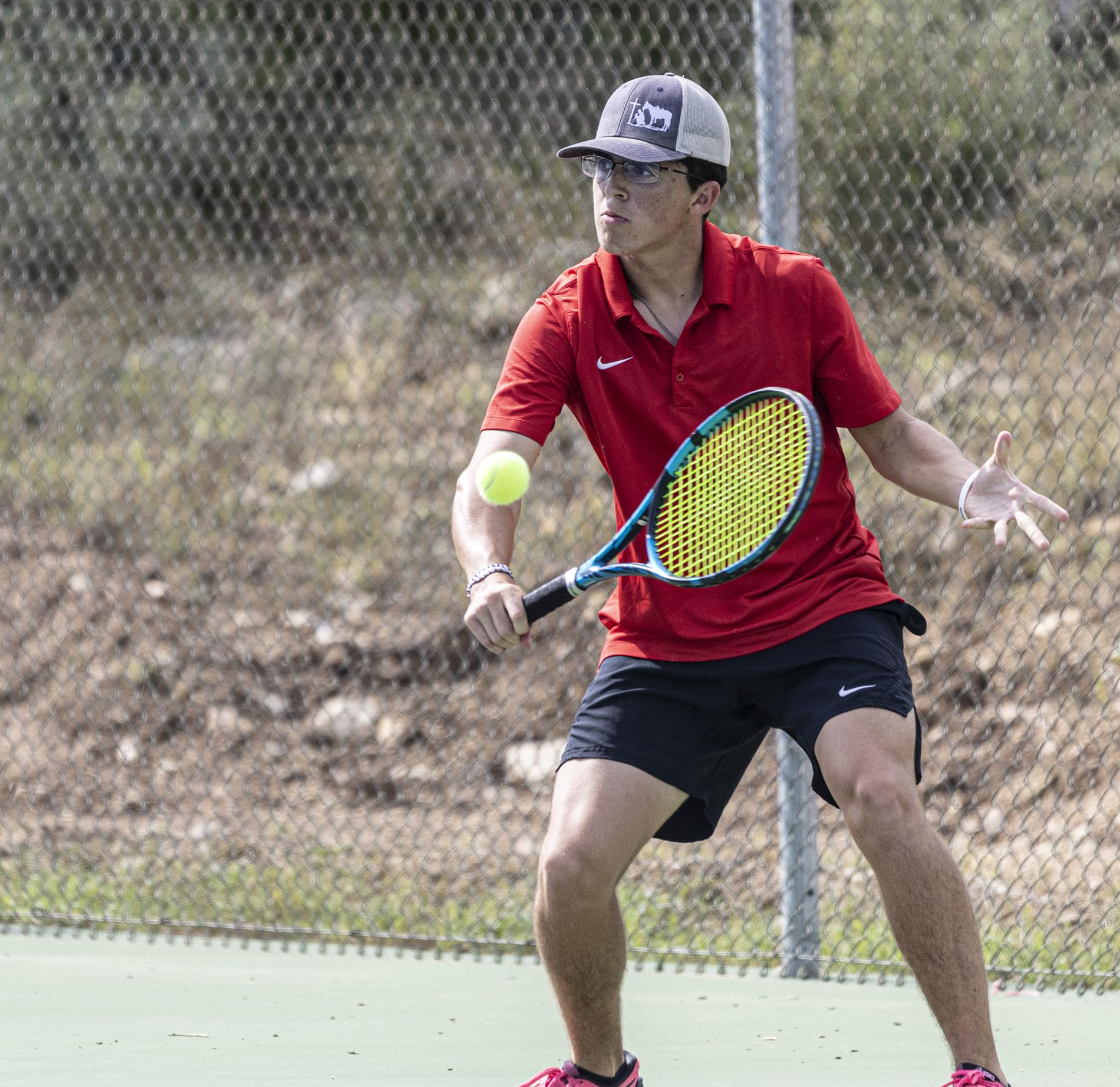 Ingram Tom Moore team tennis vs. Canyon Lake on Sept. 4, 2024