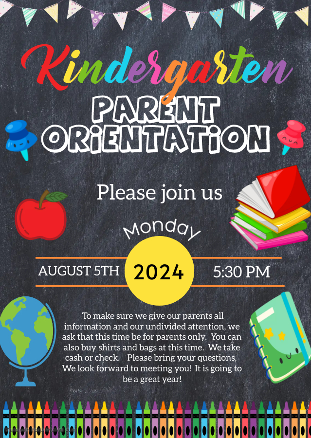 24-25 August Parent Orientation