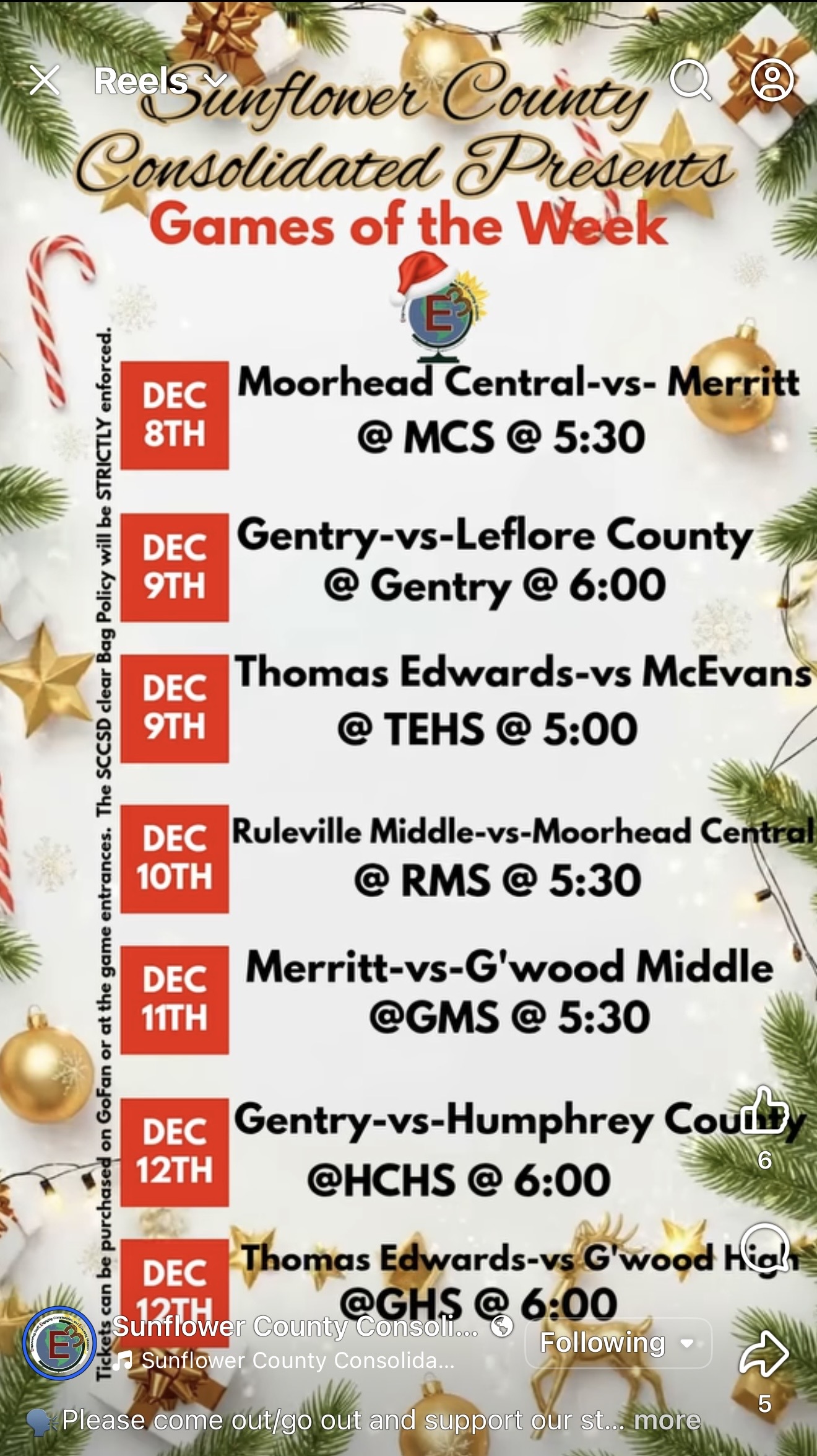 SCCSD Games of the Week