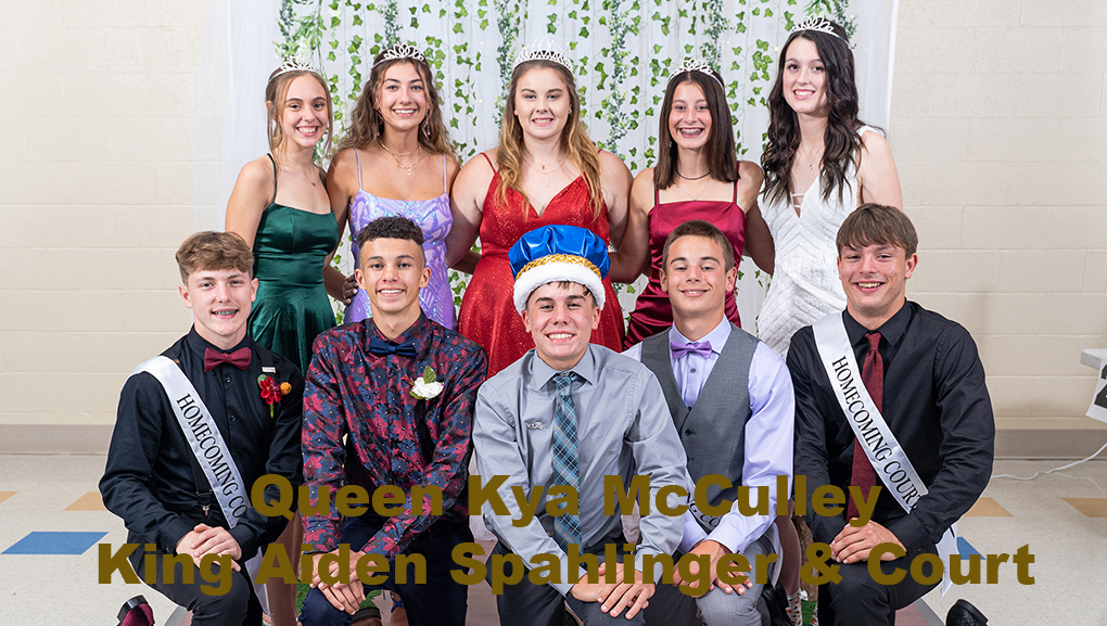 Fall Homecoming King Spahlinger & Queen McCulley