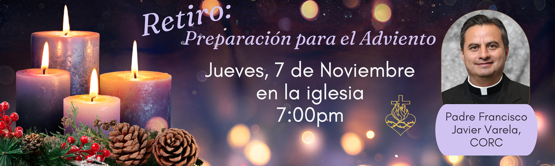 Retiro Preparacion para el adviento | Jueves 7 de Nov | 7PM | en la iglesia