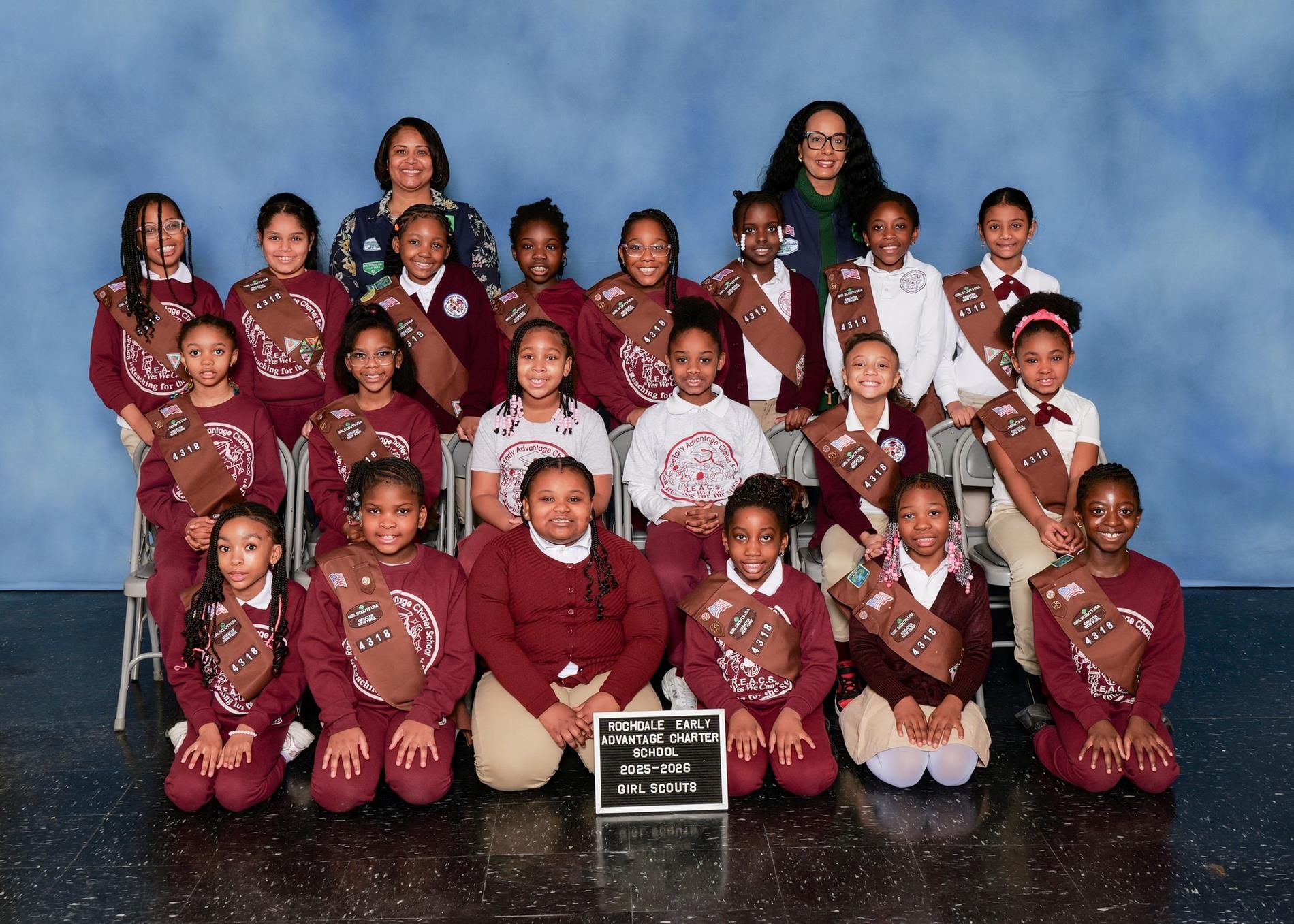 Girl Scouts Brownies group photo