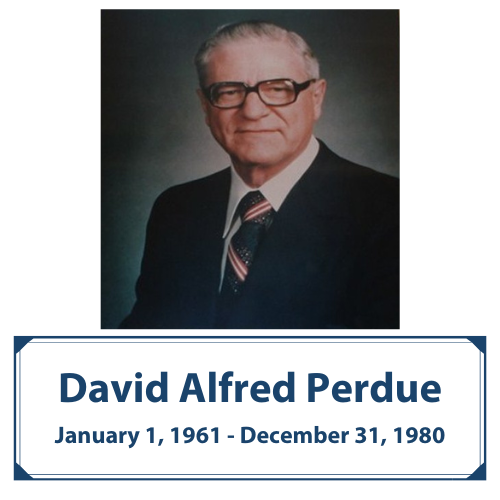David Alfred Perdue | Jan. 1, 1961 - Dec. 31, 1980