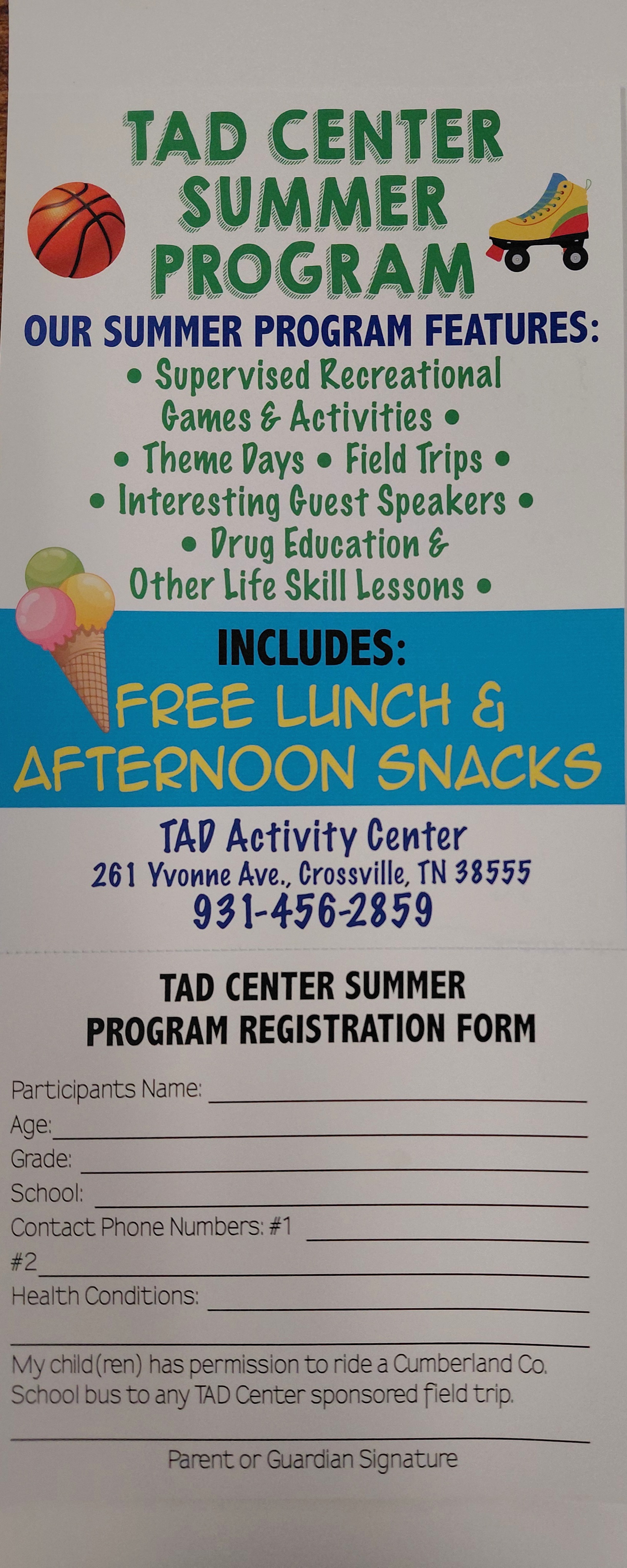 TAD Center Sumer Program