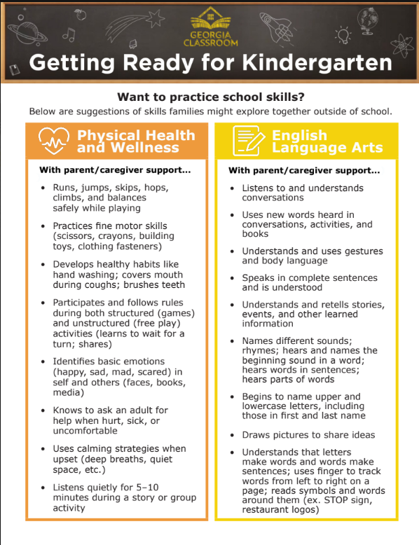 Are you ready for Kindergarten?