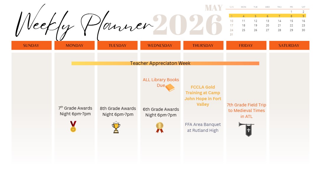 Week at a glance