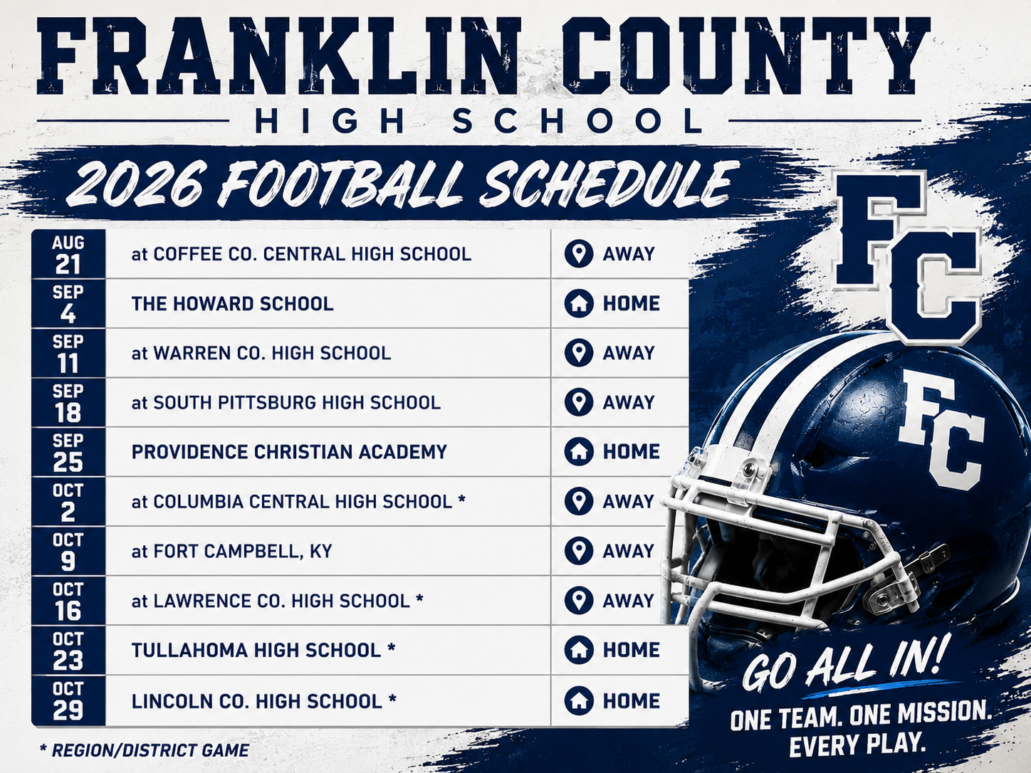 Football Schedule