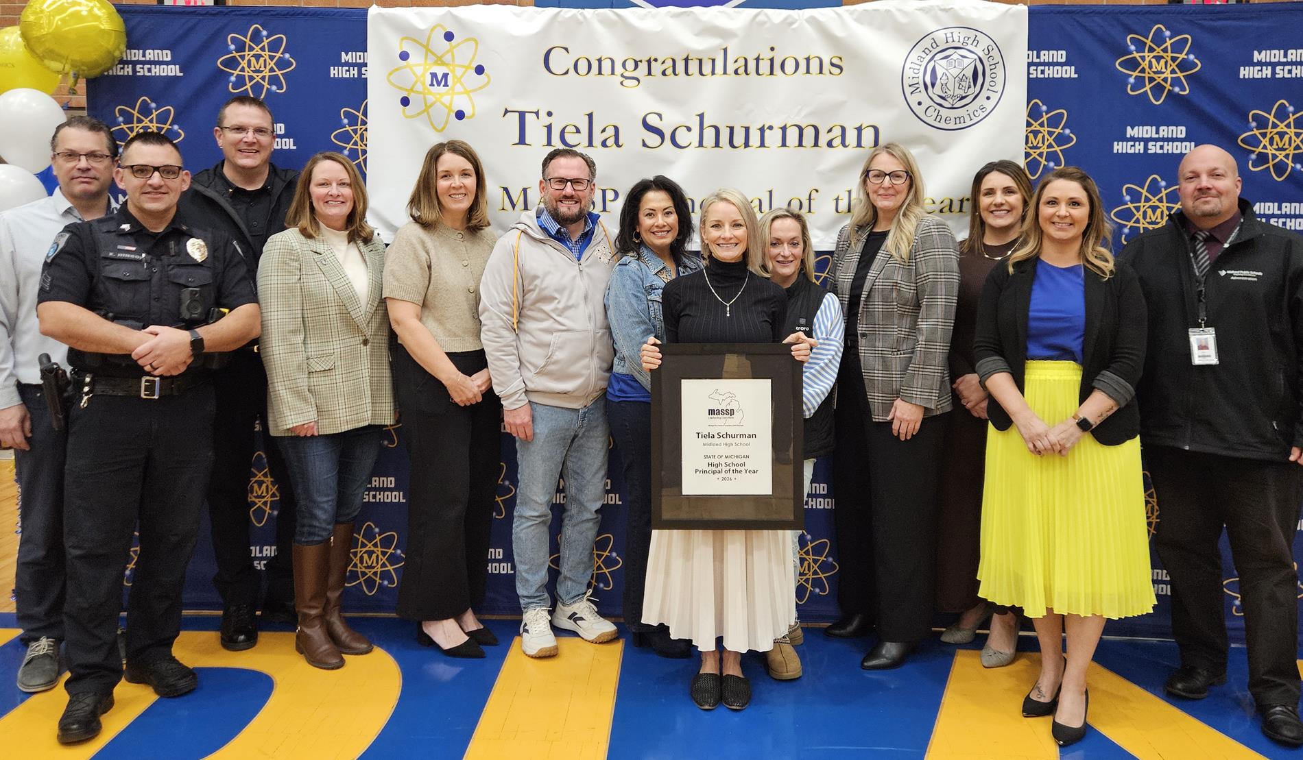 Tiela Schurman and the Midland Public Schools administrative team