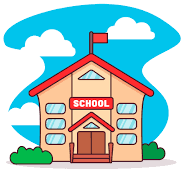 School building cartoon