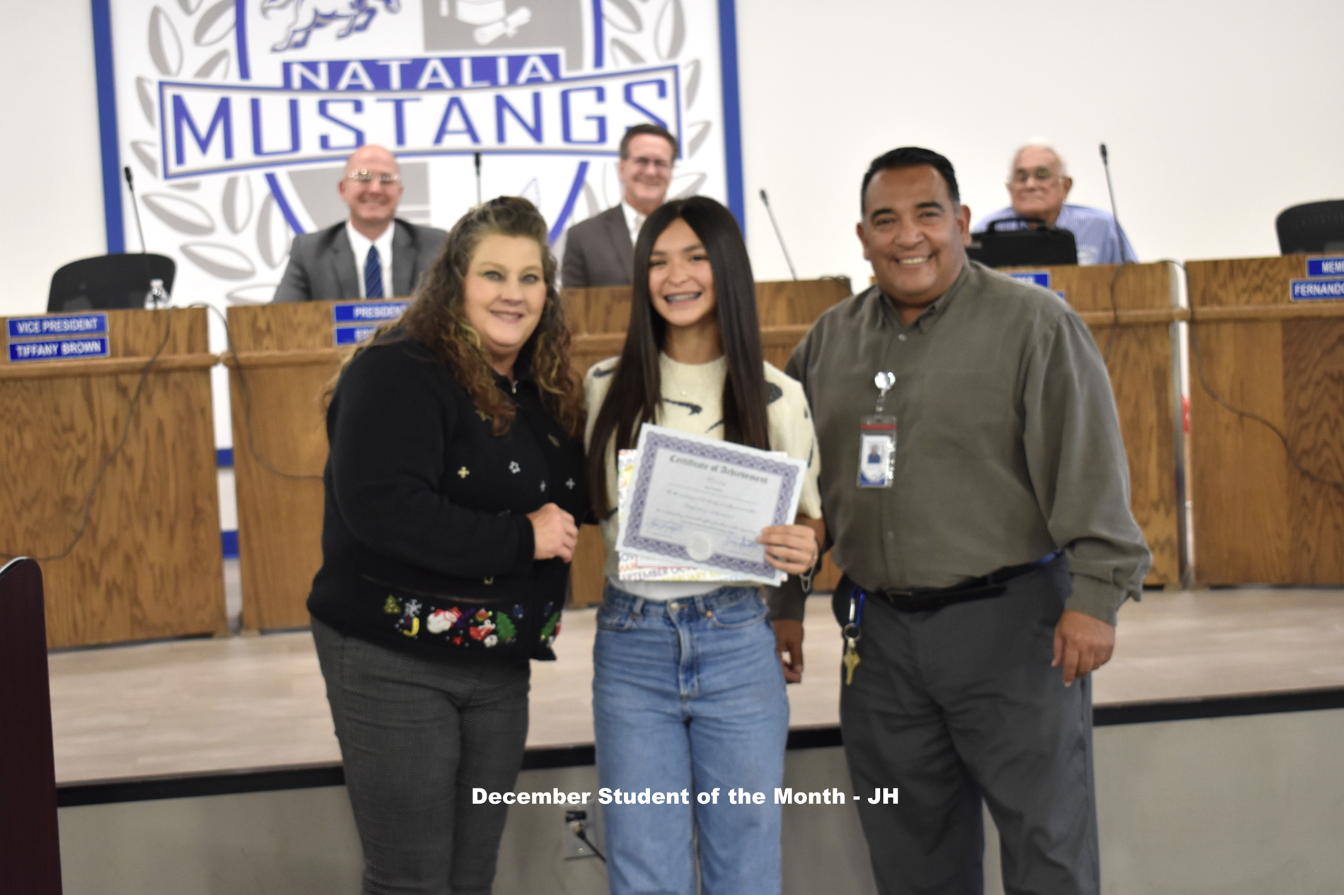 JH Student of the Month - December