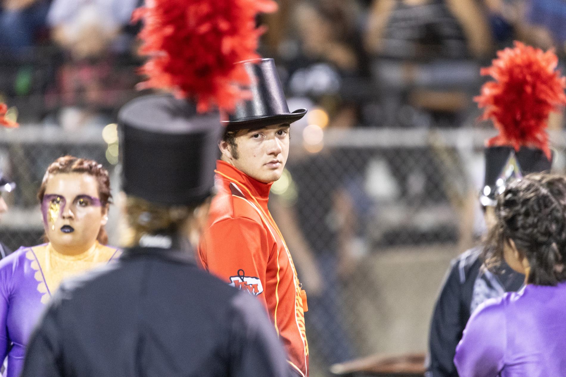 Ingram Tom Moore High School drum major Jagger Martin