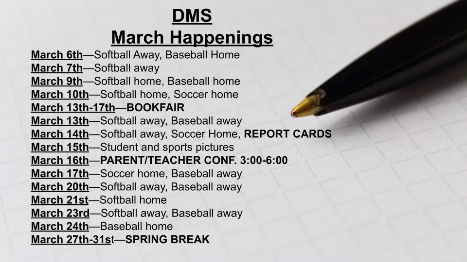March Happenings 