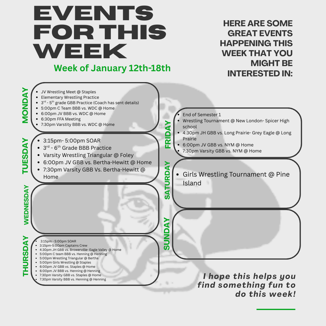 events happening this week 