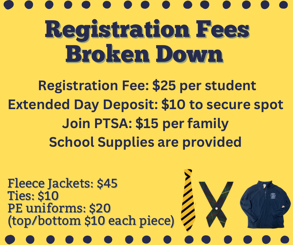 Registration Fee Breakdown